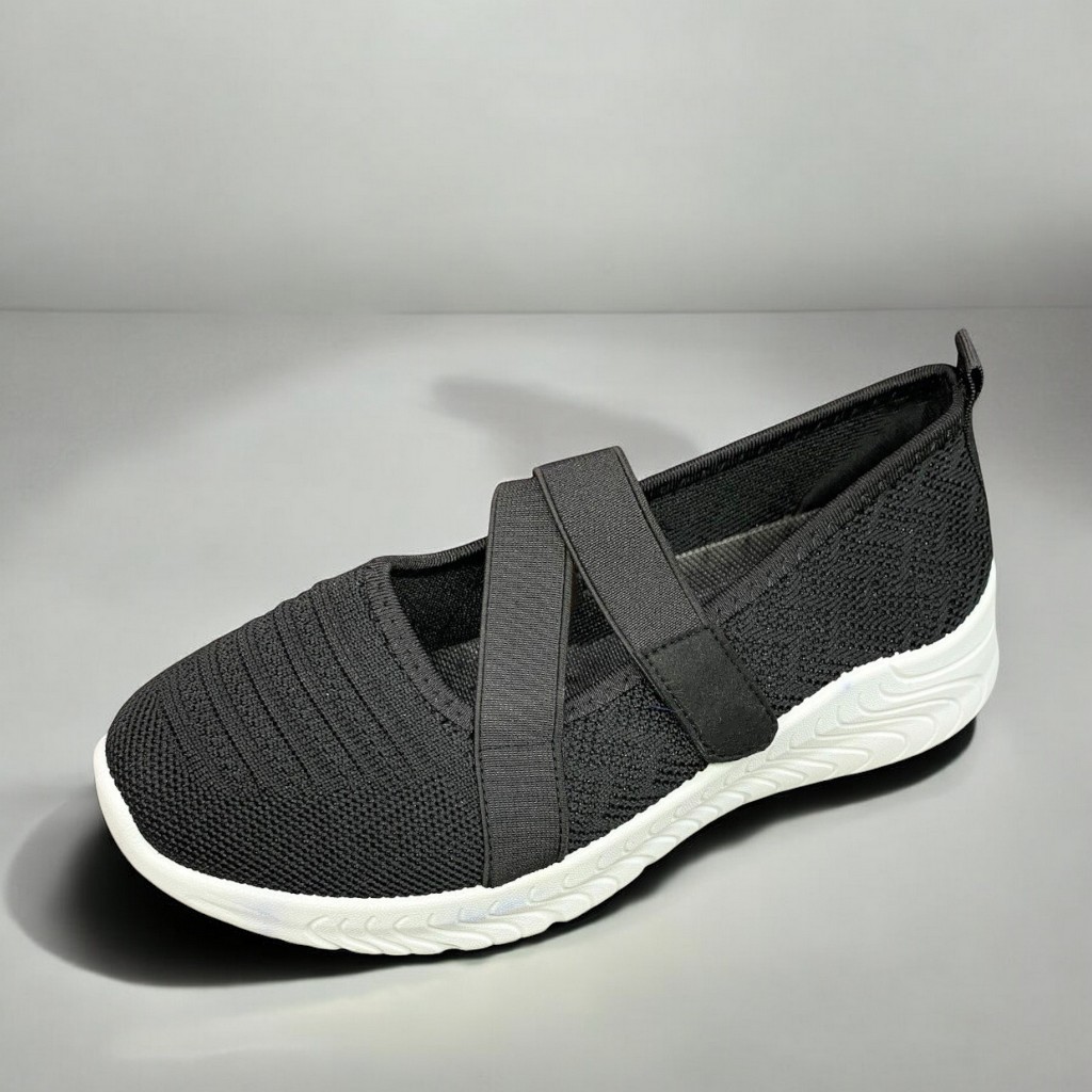 COLLIN Sepatu Slip On Rajut Sneakers Wanita Dewasa Sporty Running Shoes - GA5702