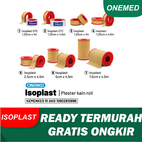 ONEMED ISOPLAST PLESTER ROLL KAIN ELASTIS PLESTER LUKA PLESTER PERBAN LUKA TERMURAH LANGSUNG KIRIM