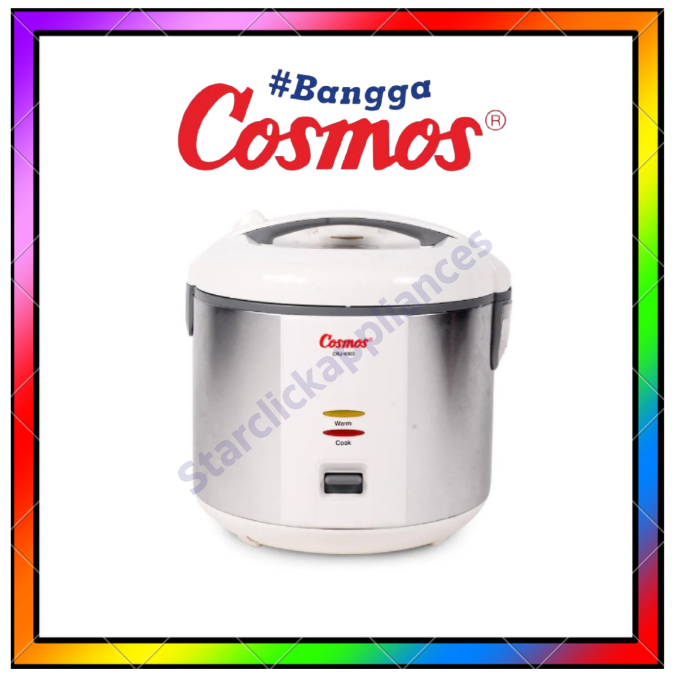 Cosmos Stainless Steel Rice Cooker CRJ 9303 / CRJ9303 / CRJ-9303 [2 L] [Garansi Resmi]