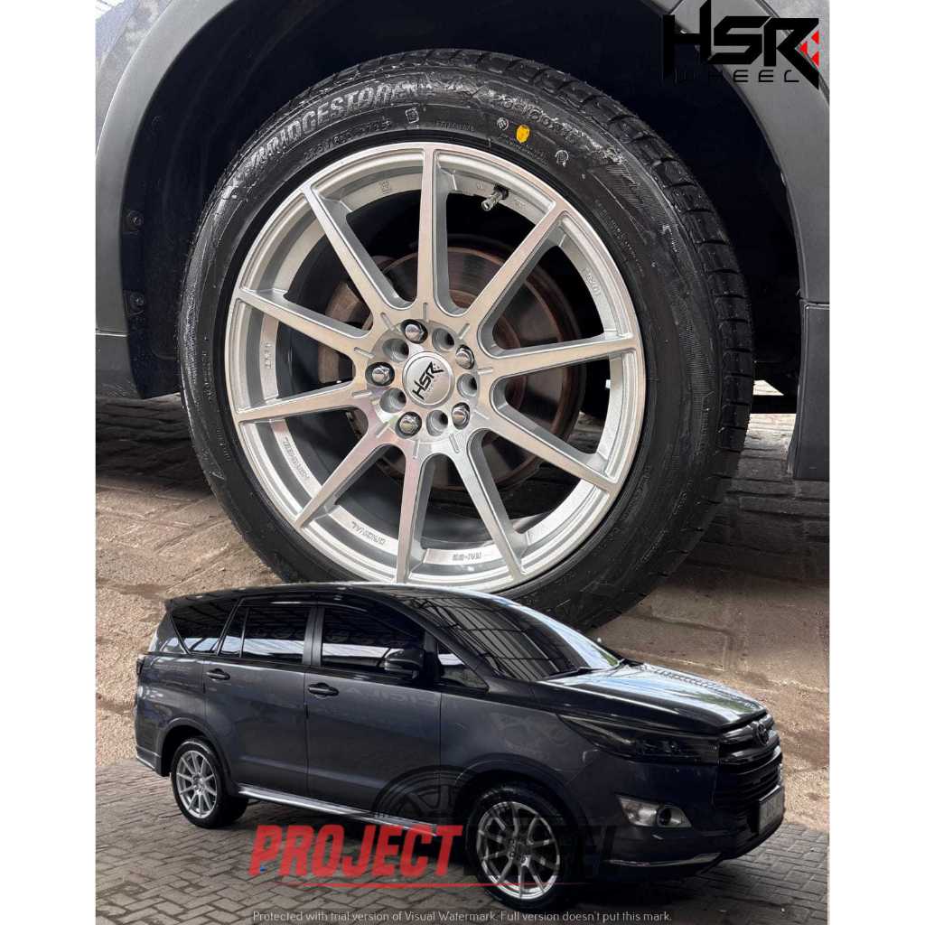 Paket velg dan ban mobil innova zenix xpander hrv civic brv ring 18 HSR Rai s2 lubang 5x100 5x114
