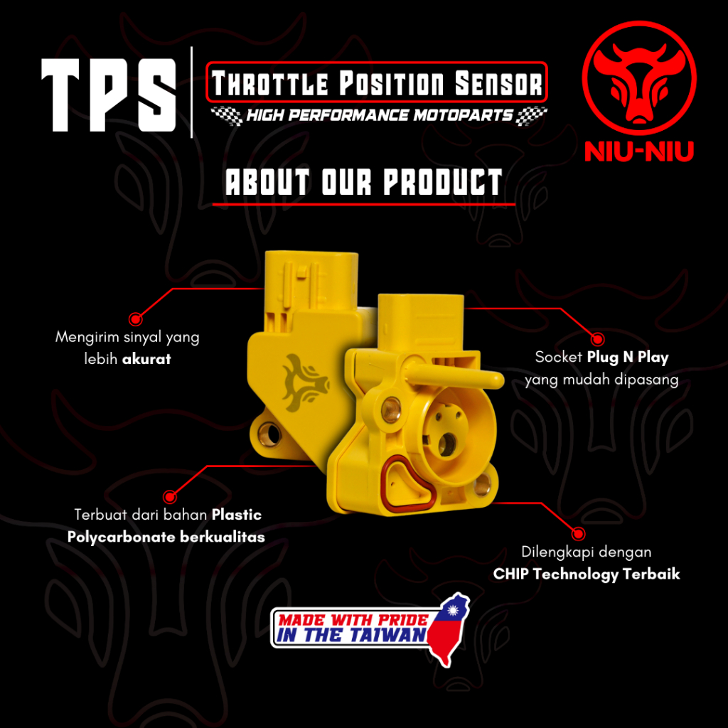 TPS SENSOR NIU-NIU TAIWAN RACING PART ALL TIPE MOTOR