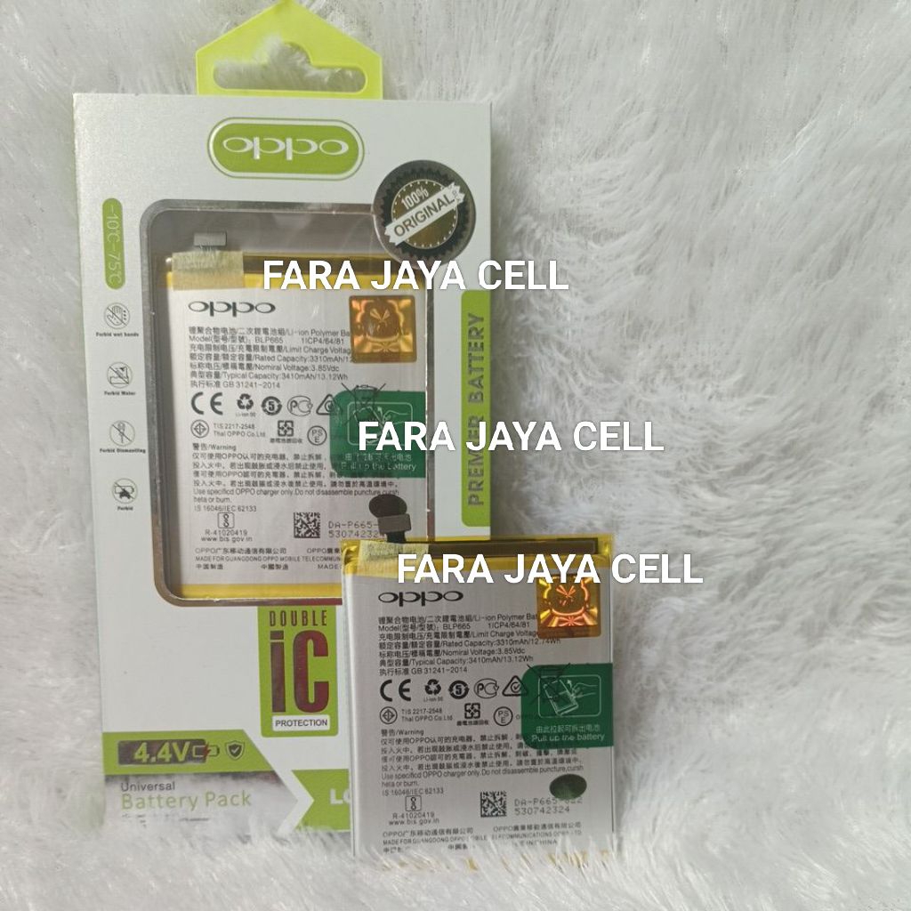 BATERAI BATTERY ORIGINAL BLP665/OPPO F7 YOUTH/REAL 1 BATRE BATT ORIGINAL 100%