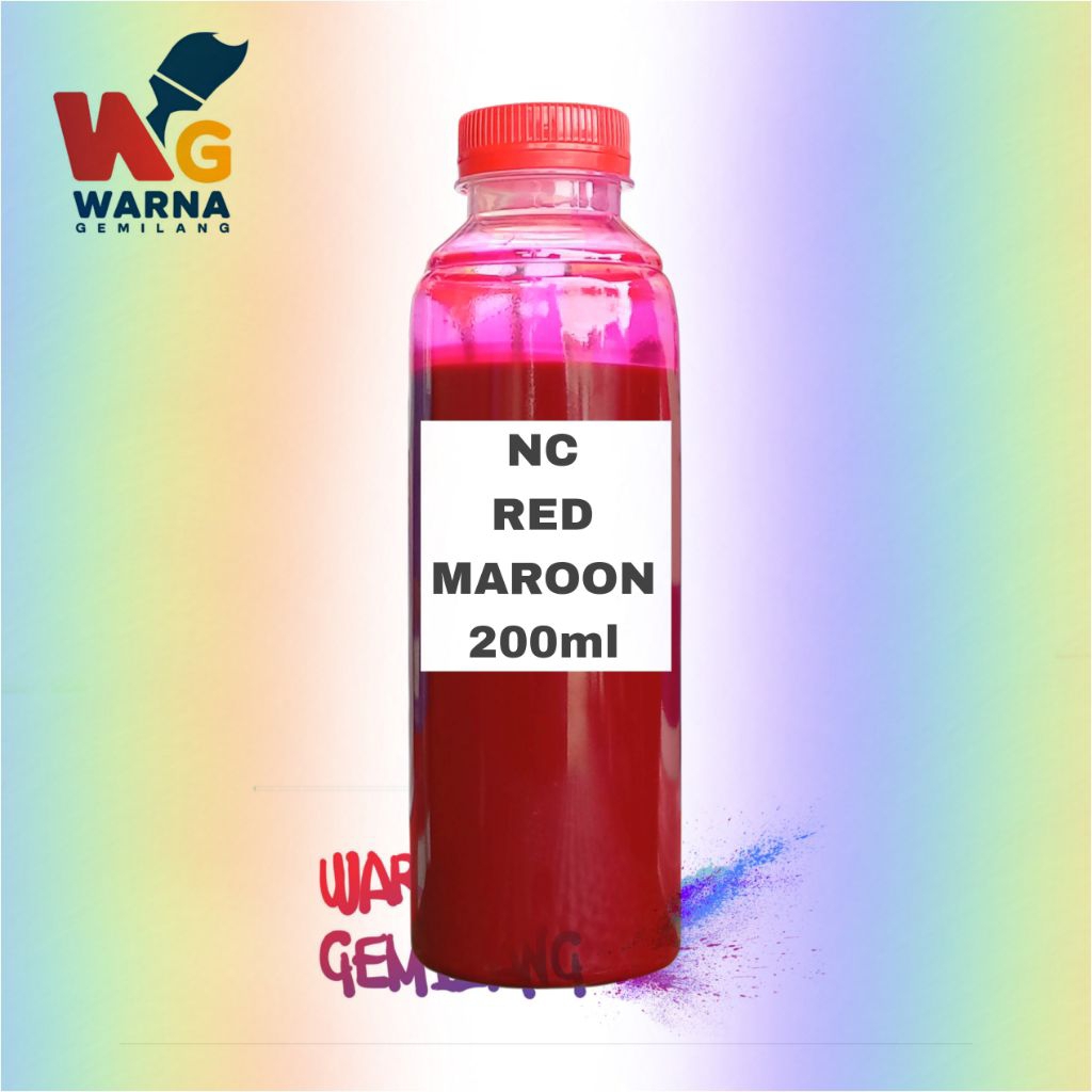 Cat NC Duco Red Maroon Merah 200ml