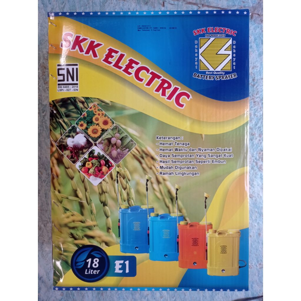 TANGKI SPRAYER ELEKTRIK SKK ELECTRIC - 18 LITER - KRESNA