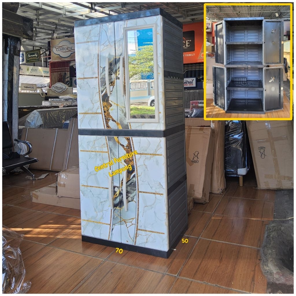 Lemari kost/ lemari Plastik whoosh Murah