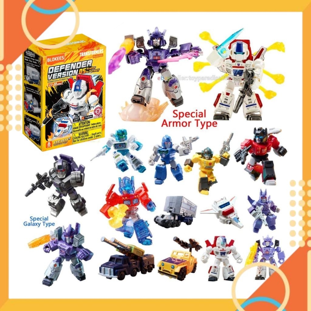 Blokees Action Figure Transformers Devender version 05 Transformers Mini model kits