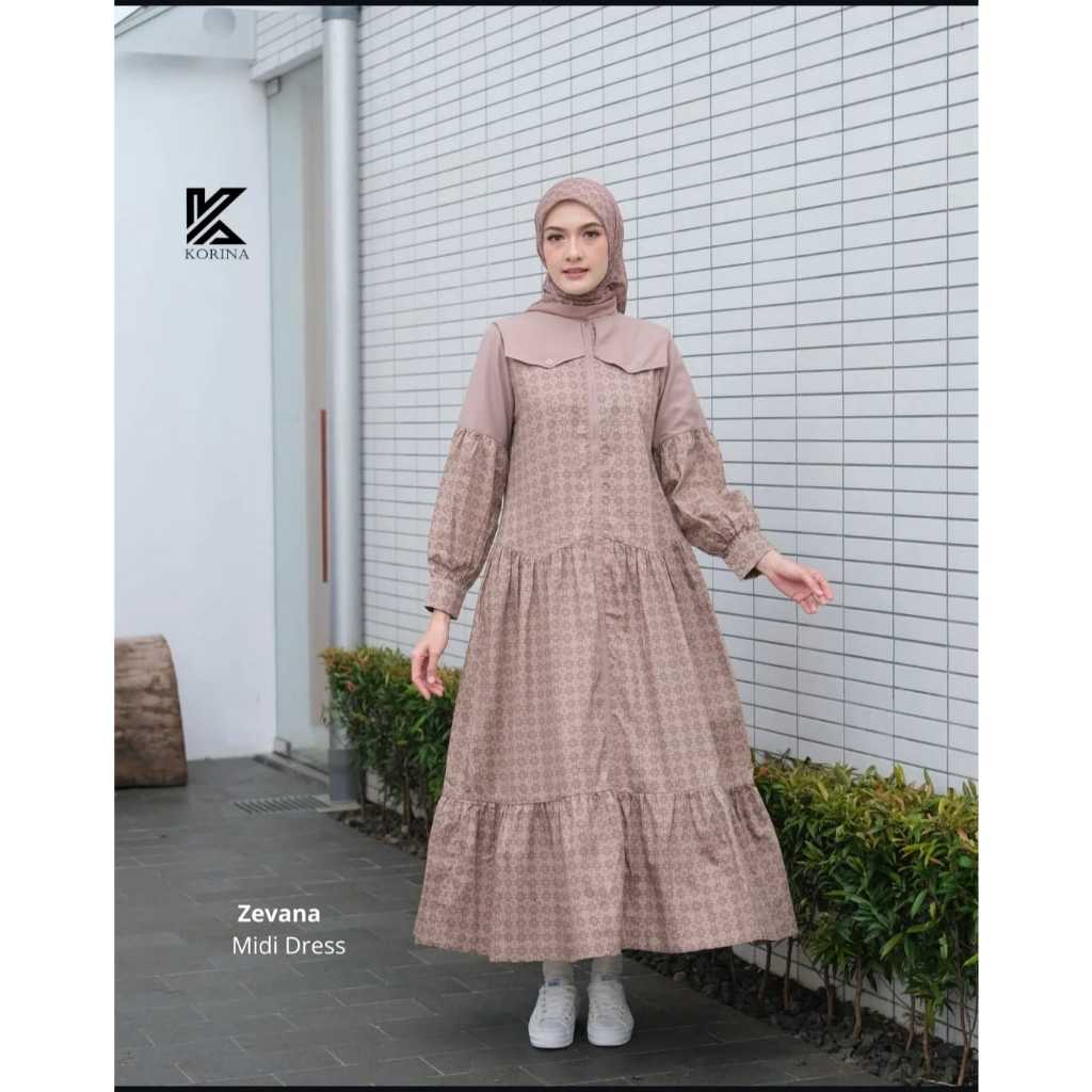 Korina ZEVANA Mid Dress 2025 Ori Terbaru