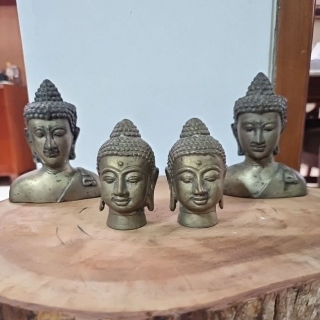 Pajangan Patung Kuningan Buddha