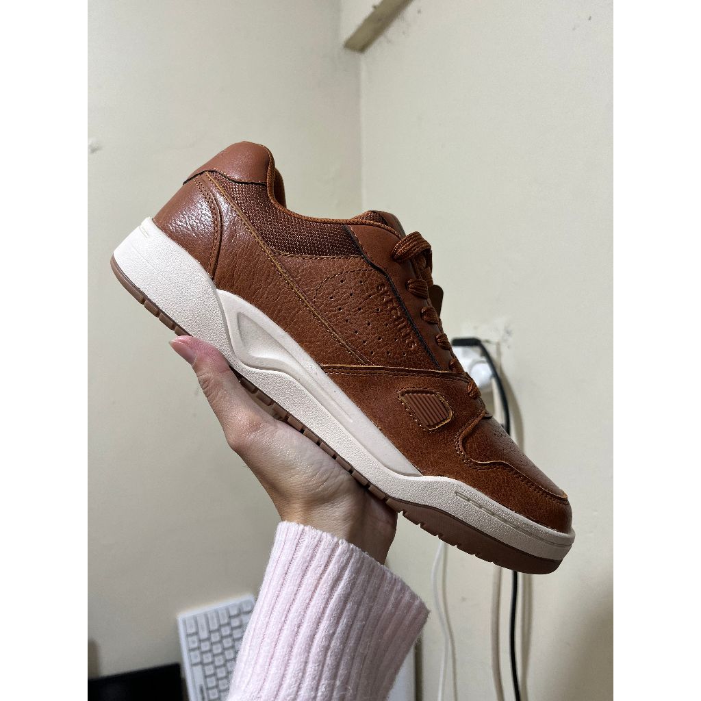 SKECHERS KOOPA CRAFT LEATHER BROWN / MENS 183907LUG