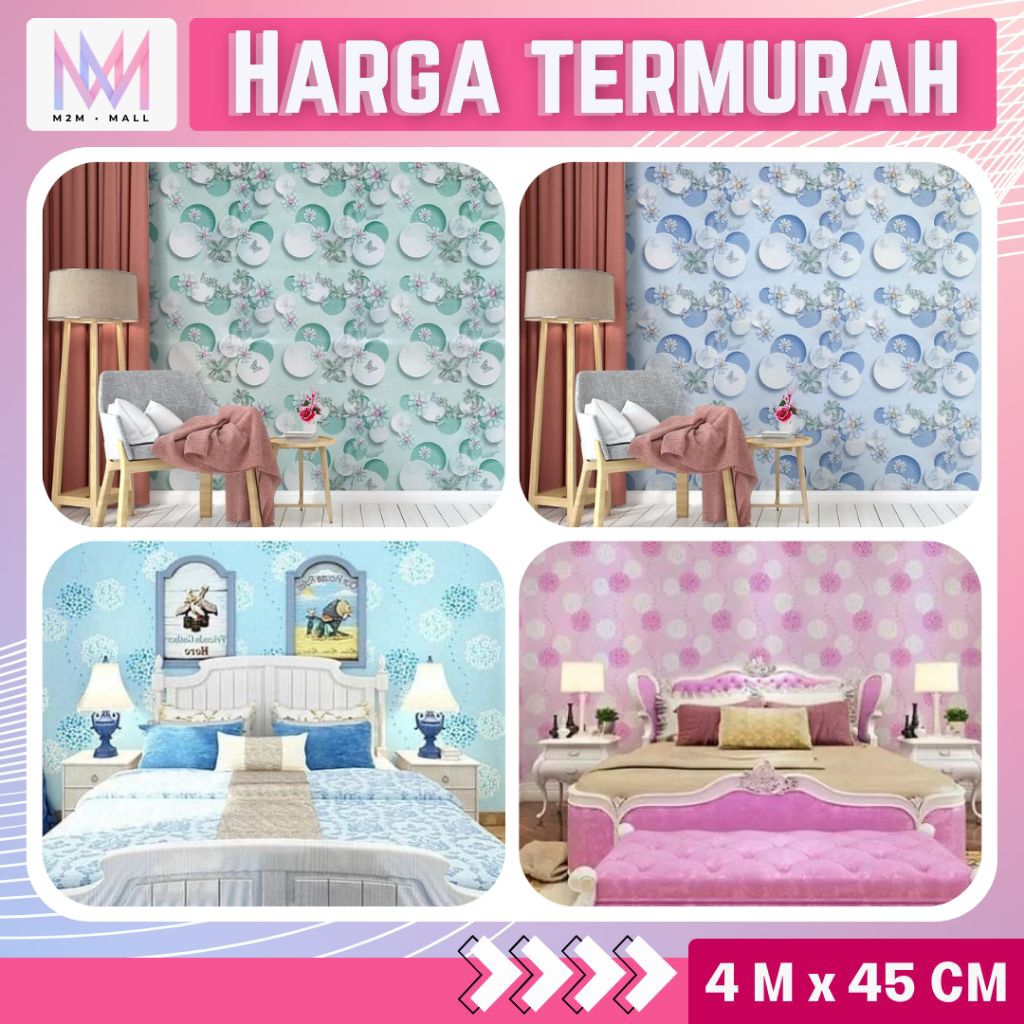 Wallpaper Dinding Ruang Tamu Aesthetic Wallpaper Dinding Bunga Wallpaper Dinding Kamar