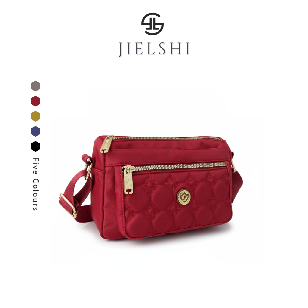 JIELSHI MONALISA DF5650-80 #SL.189 - Tas Sling Bag Wanita Bahan Parsaut Premium Bisa COD