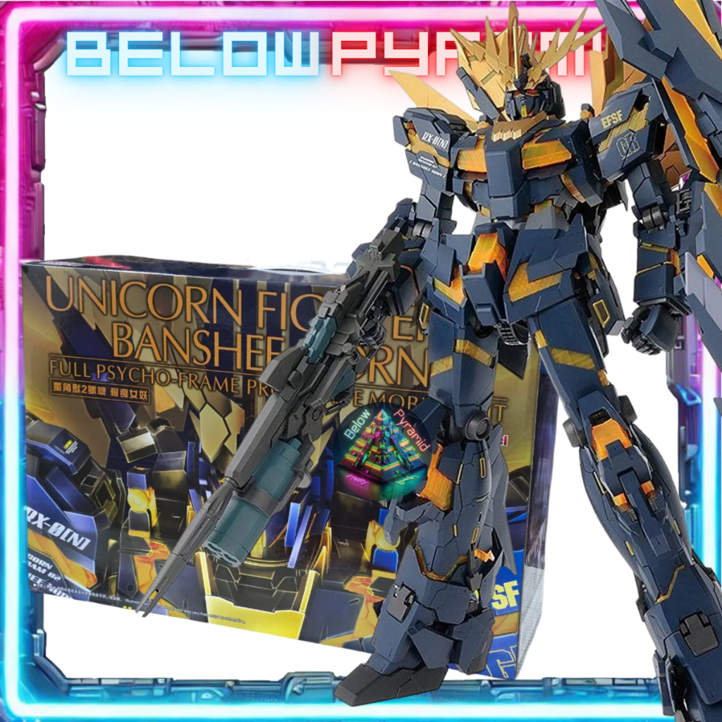 PG Unicorn Banshee Norn Daban 1/60 Model Kit | RX-02 Perfect Grade Fighter 02 Plamo Plastic Kits Lim
