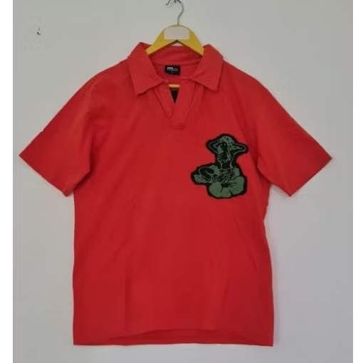 Kaos Polo/Kerah Katun M231 Bordir Size M Unisex Second Preloved