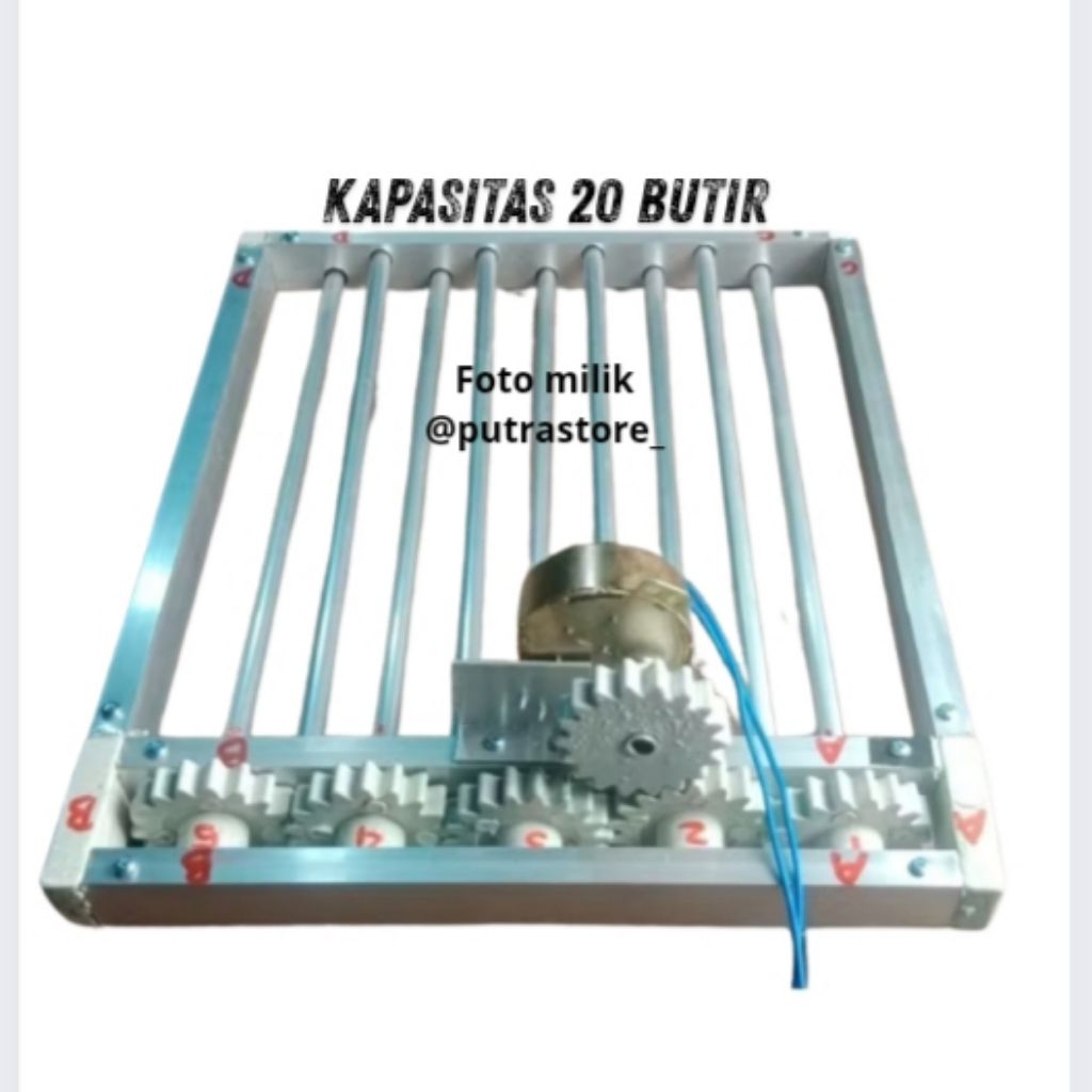 rak roller mesin tetas kapasitas 20