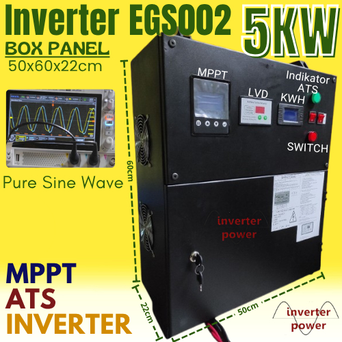 Box Panel INVERTER Low Frequency PLTS 5Box Panel INVRETER Low Frequency PLTS 5KW MPPT ATS 5000W PSW 