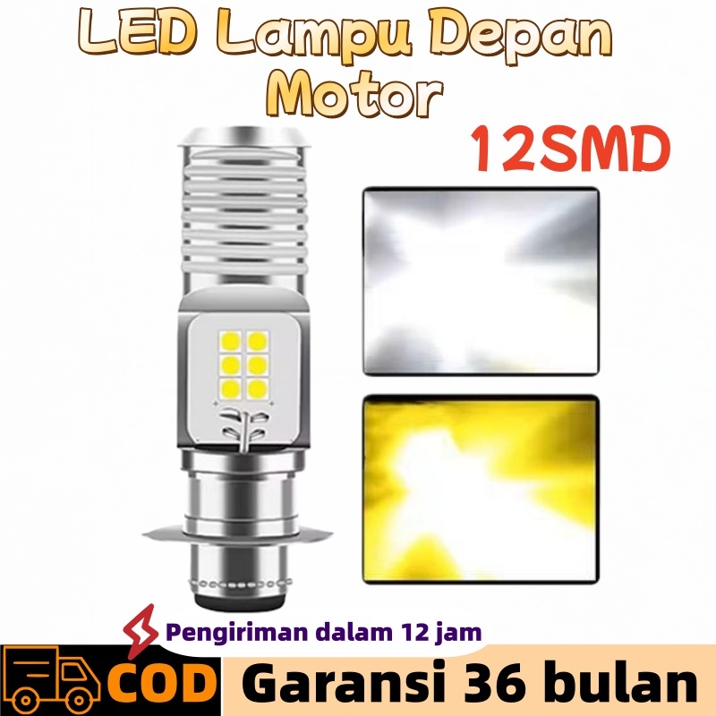 Lampu Led Motor Super Terang H6 M5 P15D Bohlam Lampu Depan Sepeda Motor LED Canbus 12V Bohlam Lampu 
