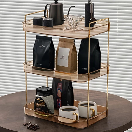 Rak Bumbu Dapur 3 Susun Estetik Multifungsi| Rak Cemilan & Rak Dapur Minimalis