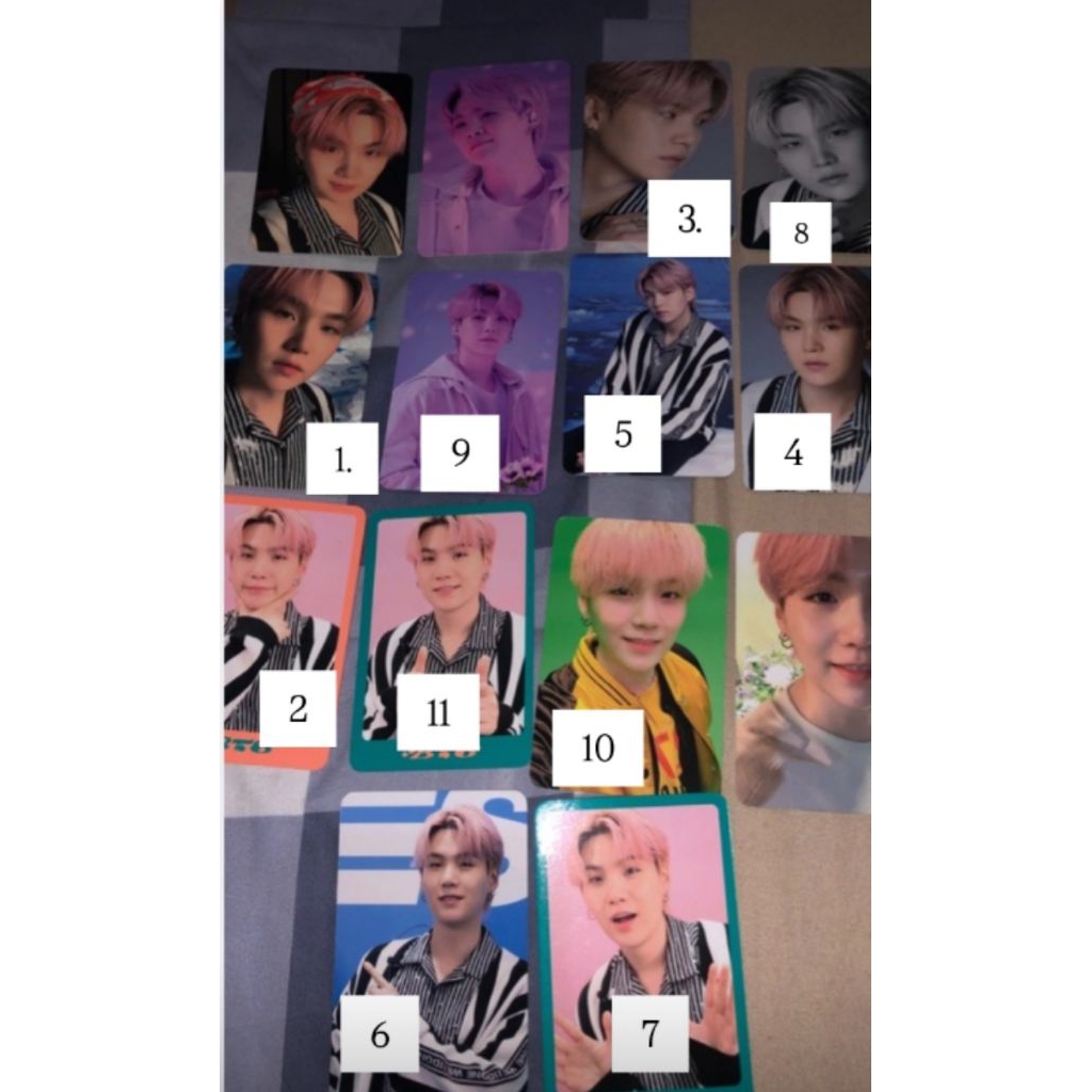 [CLEAR SALE] Photocard Official Suga BTS Dicon 102