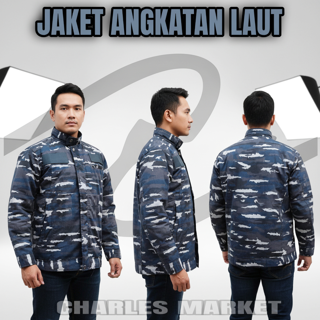 JAKET ANGKATAN LAUT - JAKET ABG ANGKTAN LAUT - JAKET LORENG ABG AL