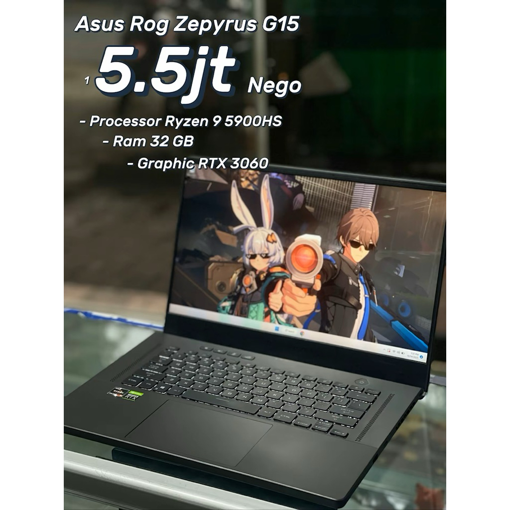 Asus ROG Zepyrus G15 Ryzen 9 RTX 3060