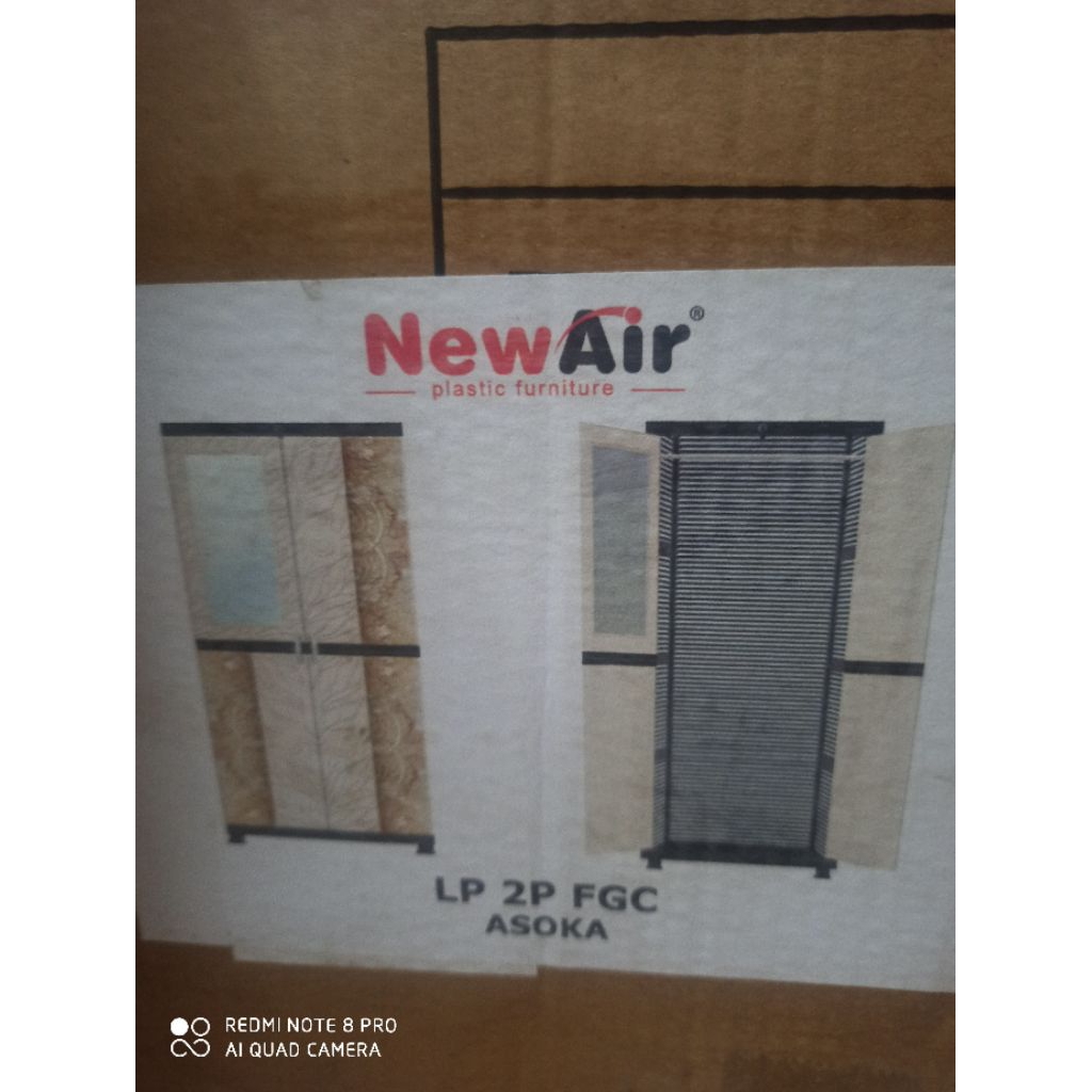 LEMARI PLASTIK FULL GANTUNG NEW AIR LP 2P FGC ASOKA