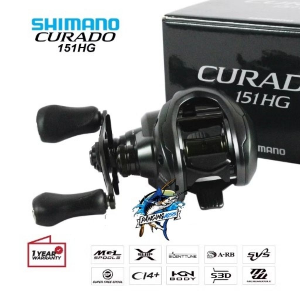 REEL BAIT CASTING SHIMANO CURADO 151XG 151HG LEFT HANDLE NEW 2025 | REEL BC | REEL CASTING | REEL SH
