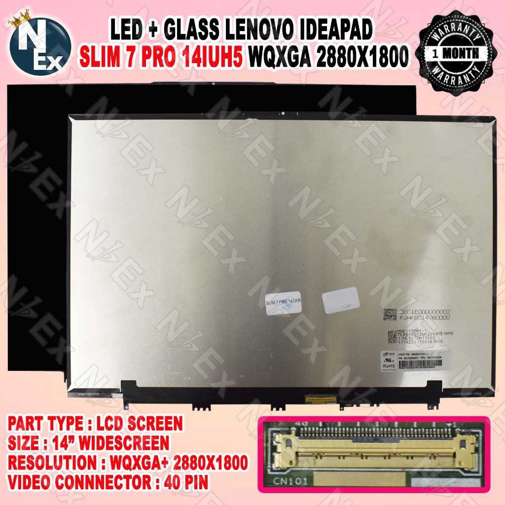 LED + GLASS LENOVO IDEAPAD SLIM 7 PRO 14IUH5 WQXGA 2880X1800