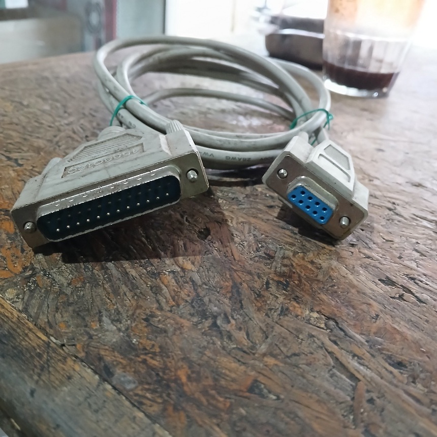 KABEL SERIAL DB9 9 PIN FEMALE TO DB25 25 PIN MALE