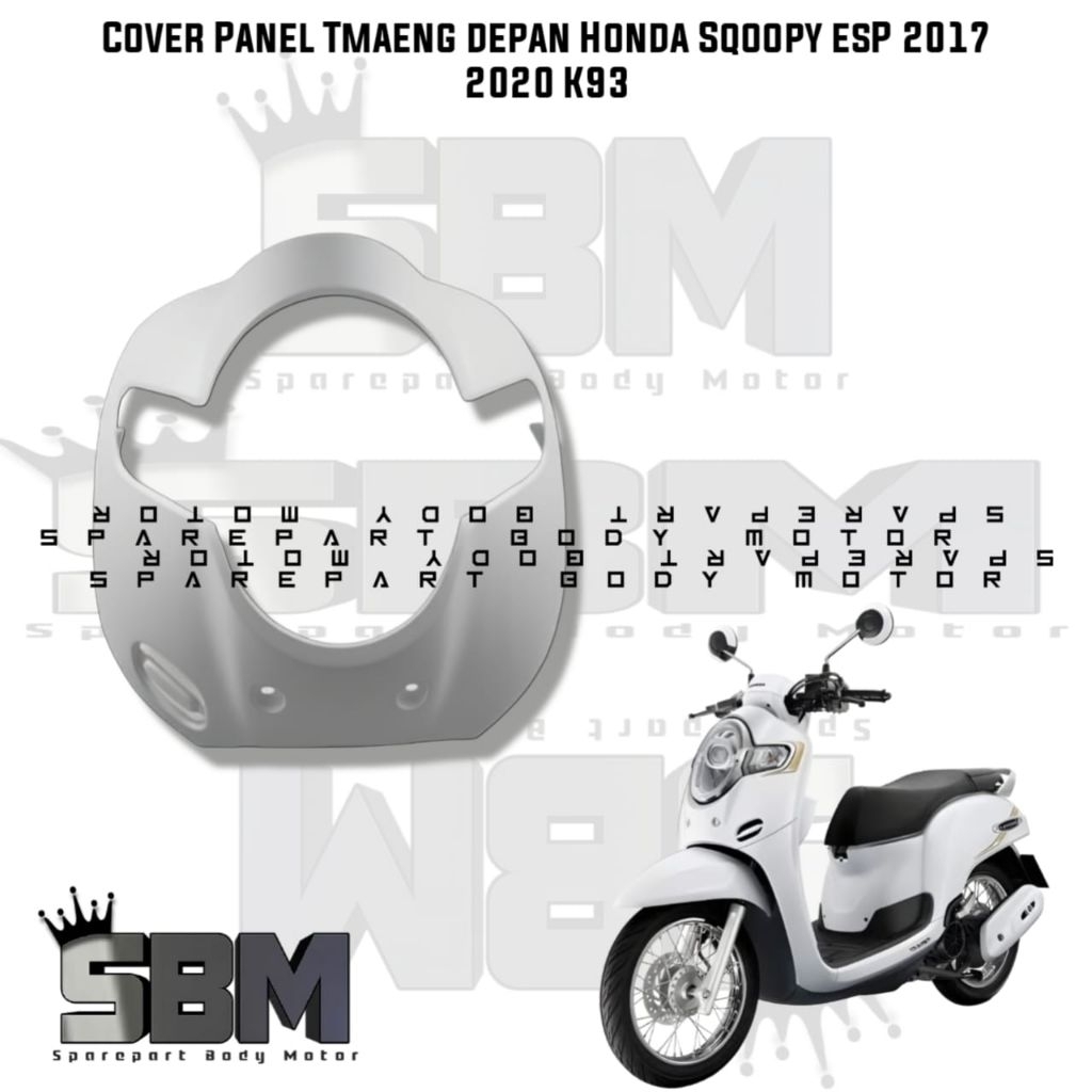Cover Tameng Body Tameng Depan Honda Scoopy Esp 2017 2020 K93 Warna Putih Original
