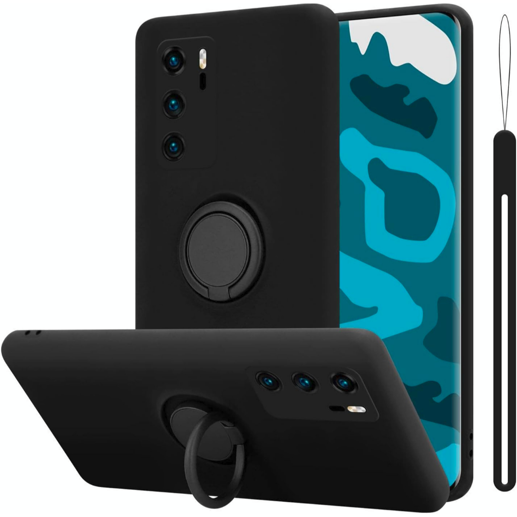 Case Huawei P40 PRO Candy Ring Stand Bracket Holder TALI Silikon Slim Matte Premium