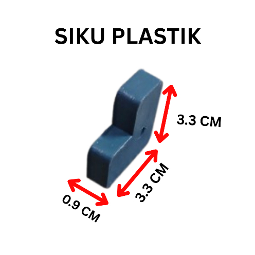 SIKU PLASTIK ALUMUNIUM SAMBUNGAN PINTU ALUMUNIUM