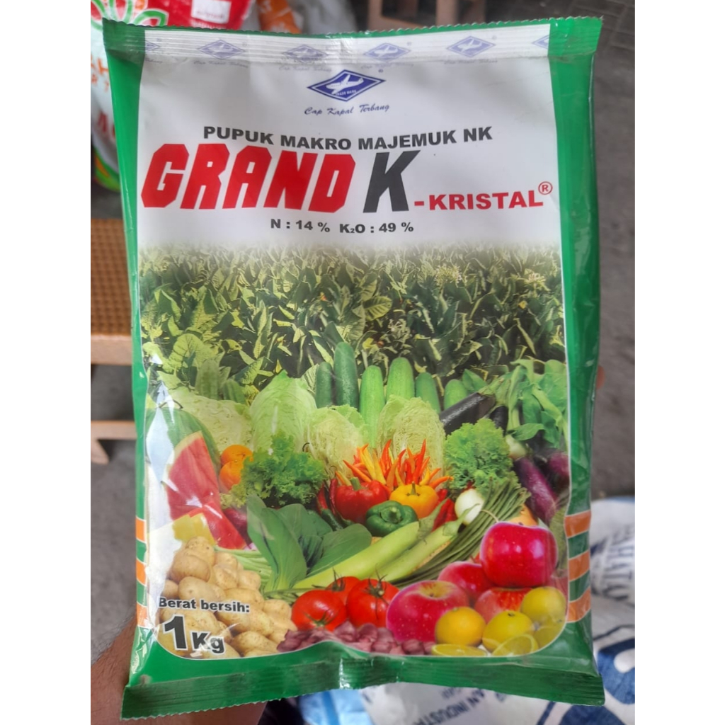 Pupuk Grand K Kristal kemasan 1kg