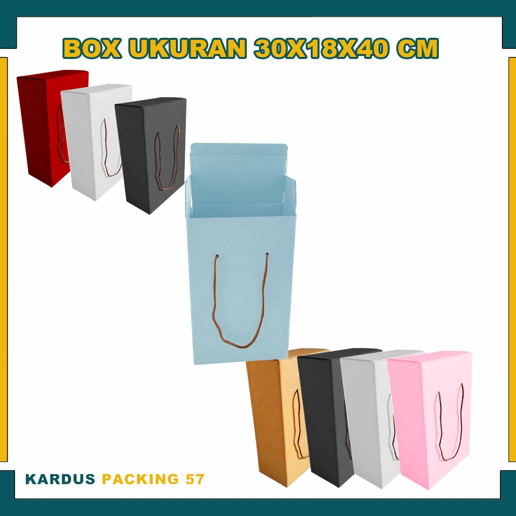 Box Tas 30x18x40 cm / Box Tas / Kardus Polos / Box Sliplock