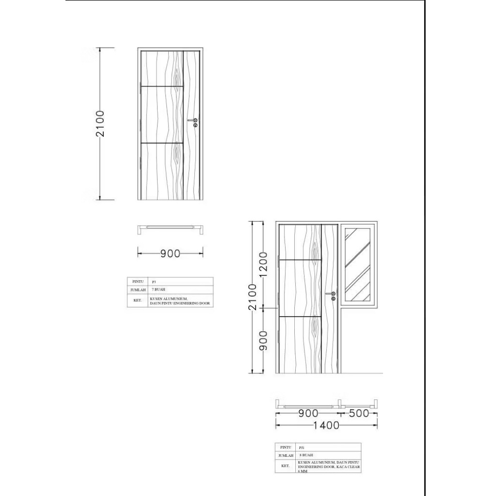 order khusus  kusen pintu dan kusen jendela