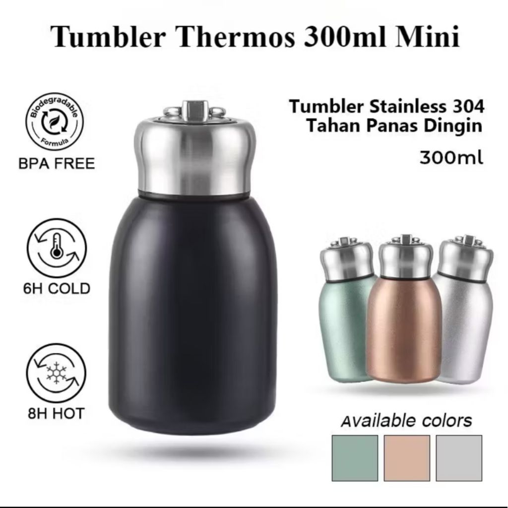 TERMOS BOGEL 300ml STAINLESS STEEL TUMBLER KECIL