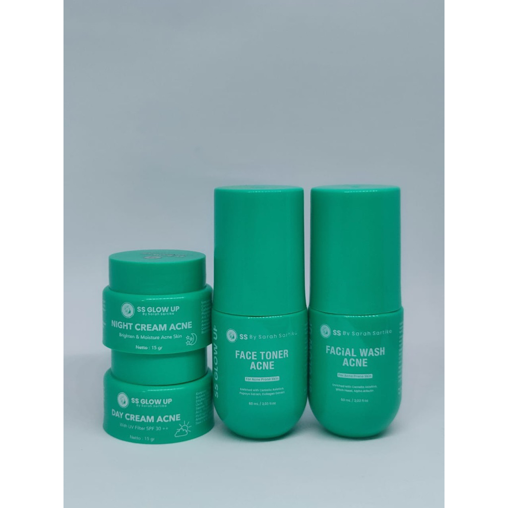 skincare acne glow series Cream Penghilang Jerawat Ss Glow Up By Sartika Diman Skincare Paket Acne