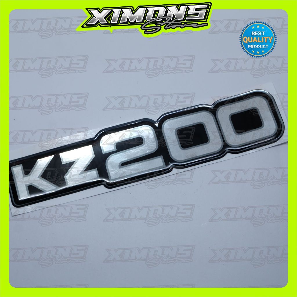 Emblem timbul kawasaki kz 200 / emblem binter merzy kz200 / emblem box aki kz200