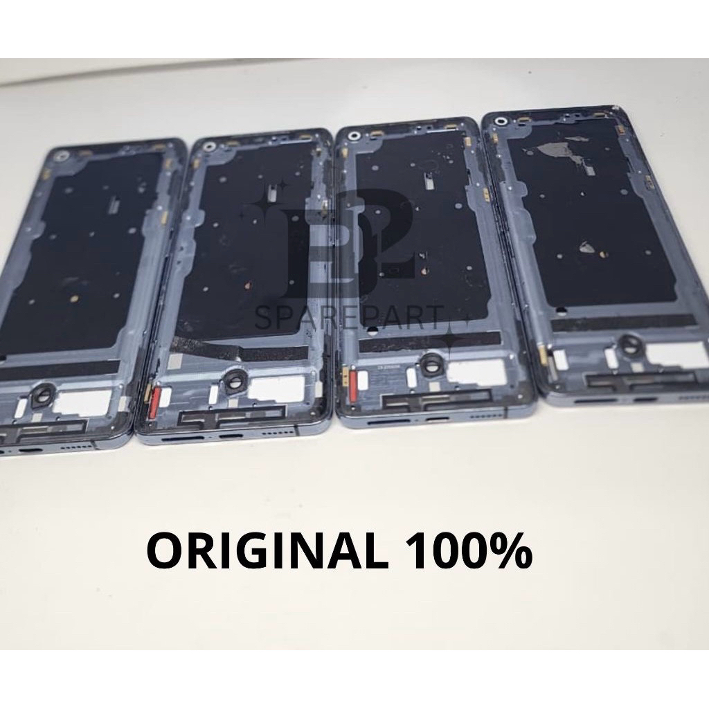 FRAME MIDDLE TULANG TENGAH RANGKA TENGAH TATAKAN LCD  HOUSING LCD VIVO X50 PRO ORIGINAL COPOTAN