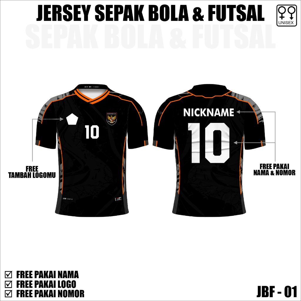 Jersey Bola/ Futsal Logo Garuda