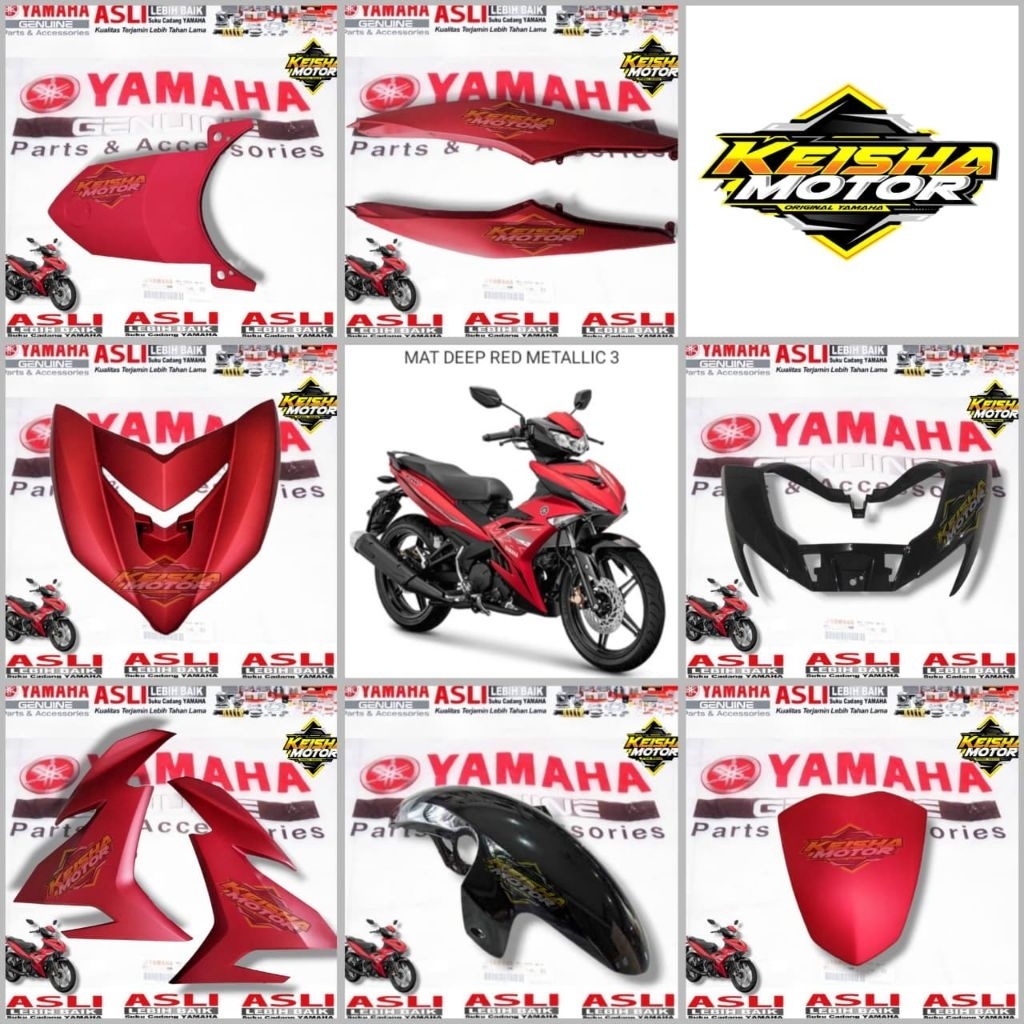 Body-body halus satuan JUPITER MX KING 150 Merah dof Original yamaha