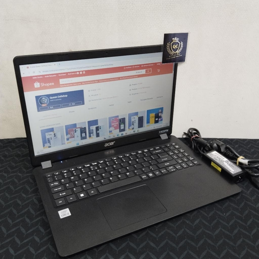 LAPTOP ACER EXTENSA 215-52 CORE i3 1005G1 4GB SSD 256GB 14INCH SECOND BERGARANSI