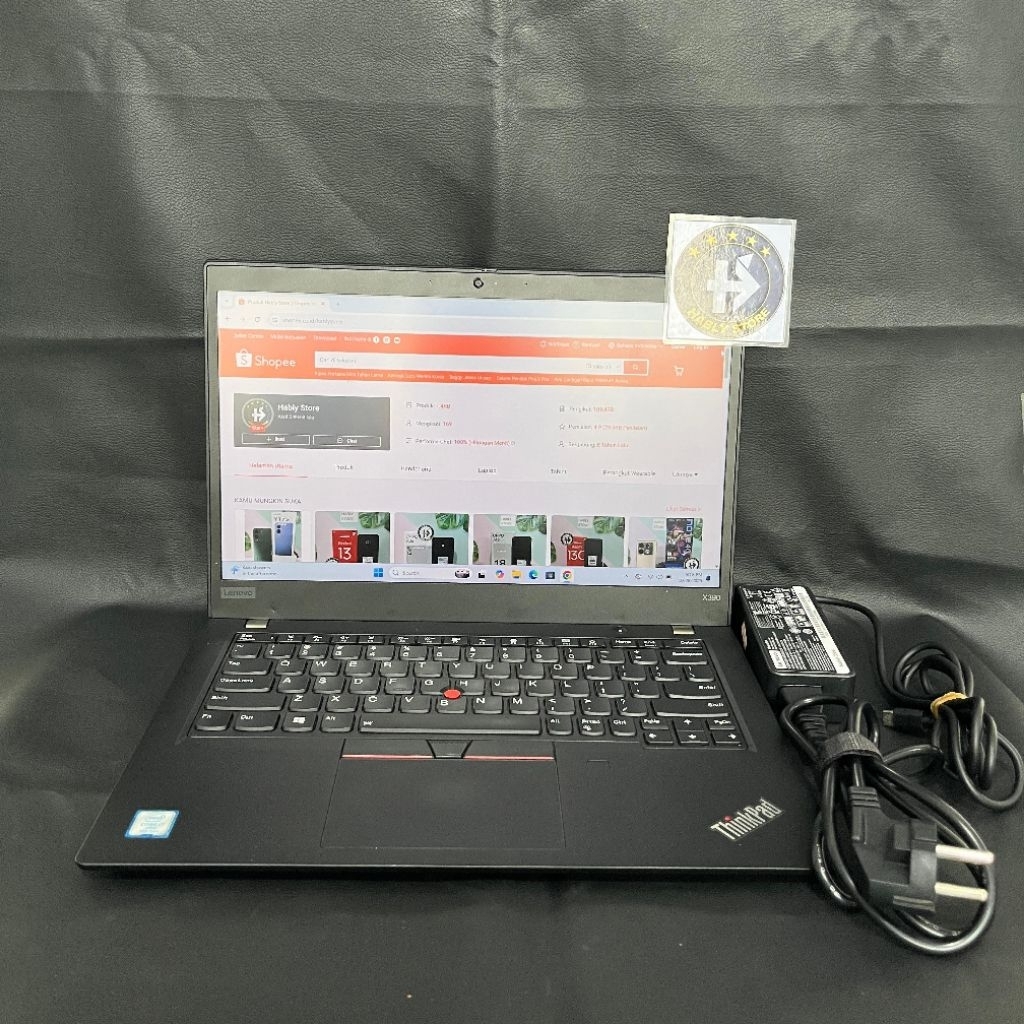 LAPTOP LENOVO THINKPAD X390 20Q1S6B600 CORE i7 8665U 16GB SSD 256GB 12INCH SECOND BERGARANSI