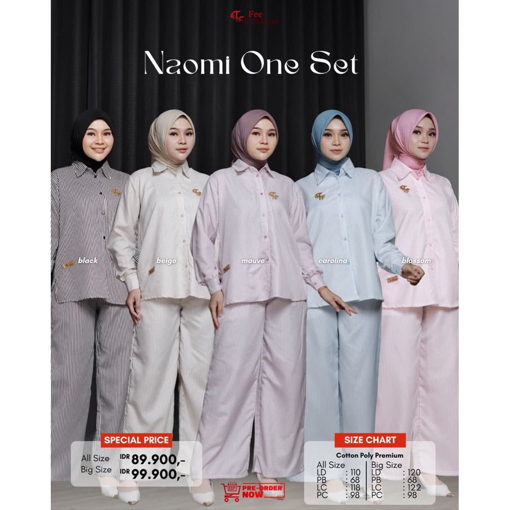 Fee Fashion - One Set / Setelan Wanita / Naomi One Set Fee Fashion