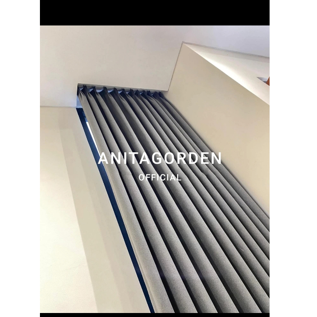 Gorden Tebal Jendela blackout premium Doff polos Model kait Rampel3 variasi 6-18gelombang serat Embo