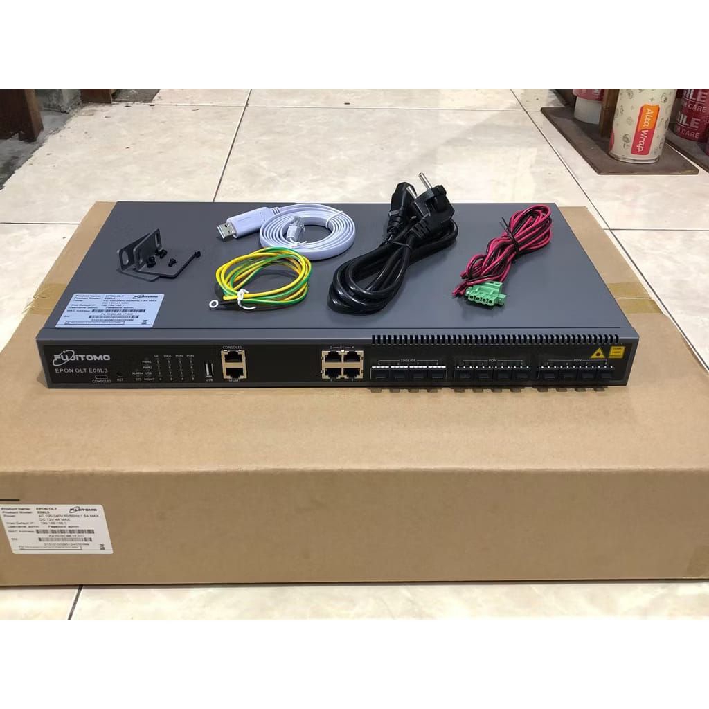 [TERMURAH] OLT EPON 8PORT UP 10G - FUJITOMO E08L 10G