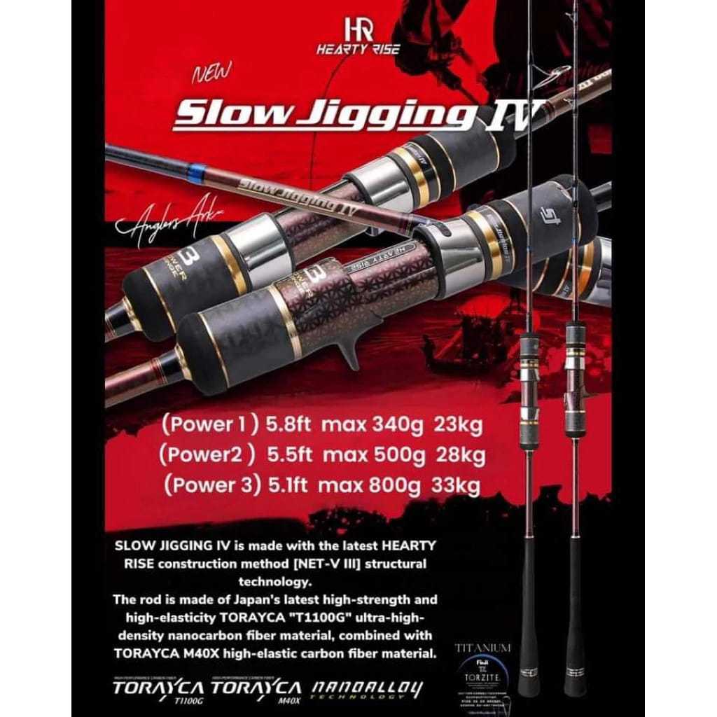 Joran / ROD HEARTY RISE Slow Jigging IV OVERHEAD