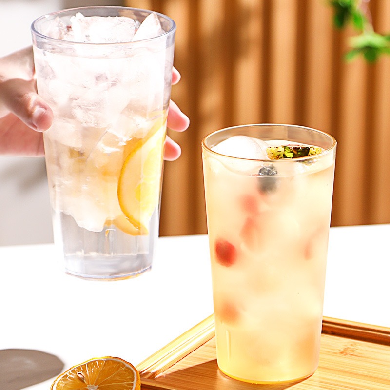 Gelas Es teh 1 LUSIN Gelas Mika Bening 400 ml 1 LUSIN Gelas Plastik Mika Alexish