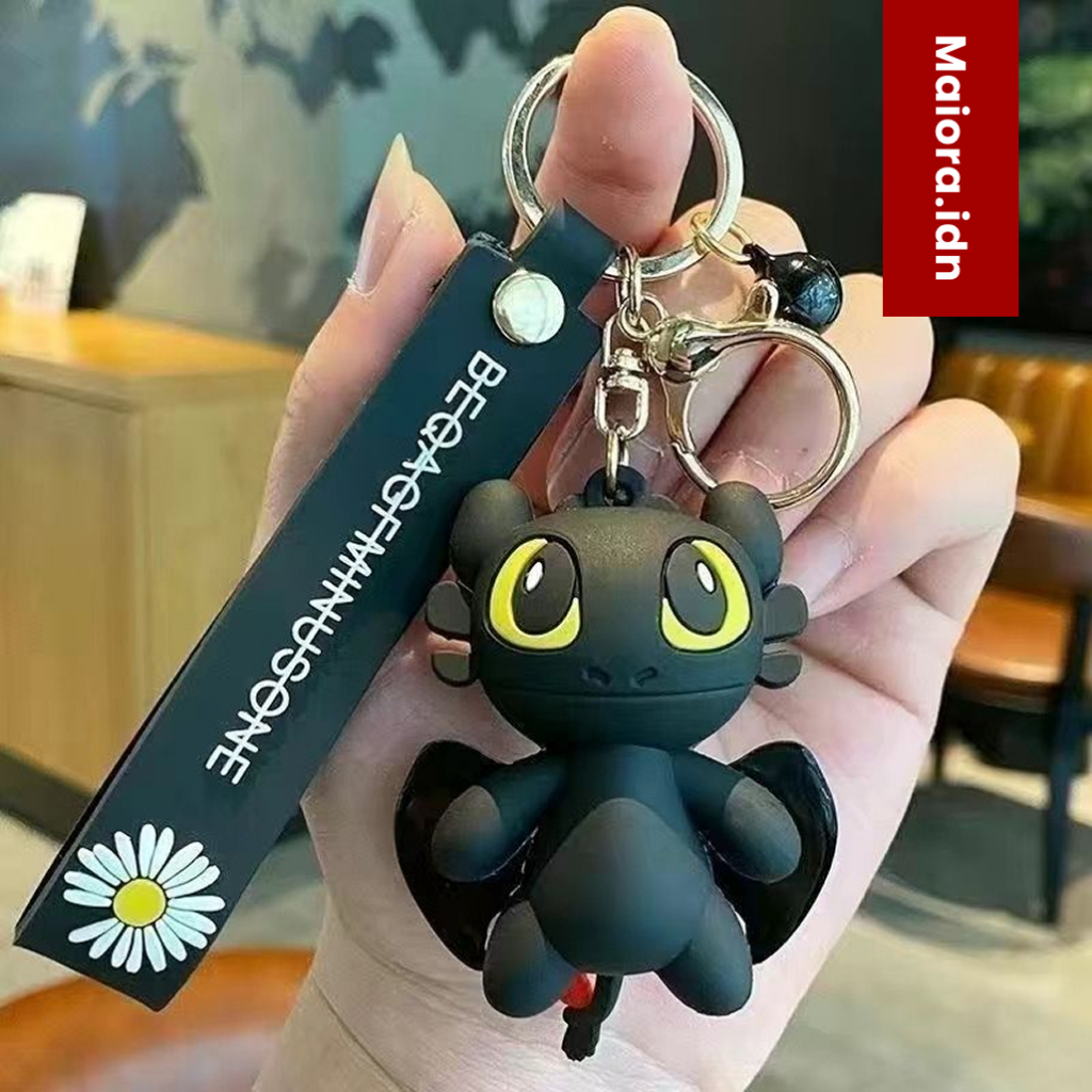 Gantungan kunci couple karakter toothless kartun how to train your dragon lucu kualitas premium