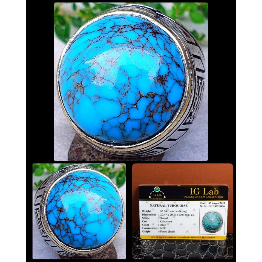 batu pirus jumbo persia iran asli NTE ( NGERIKIL MOTIF CEPLOK )