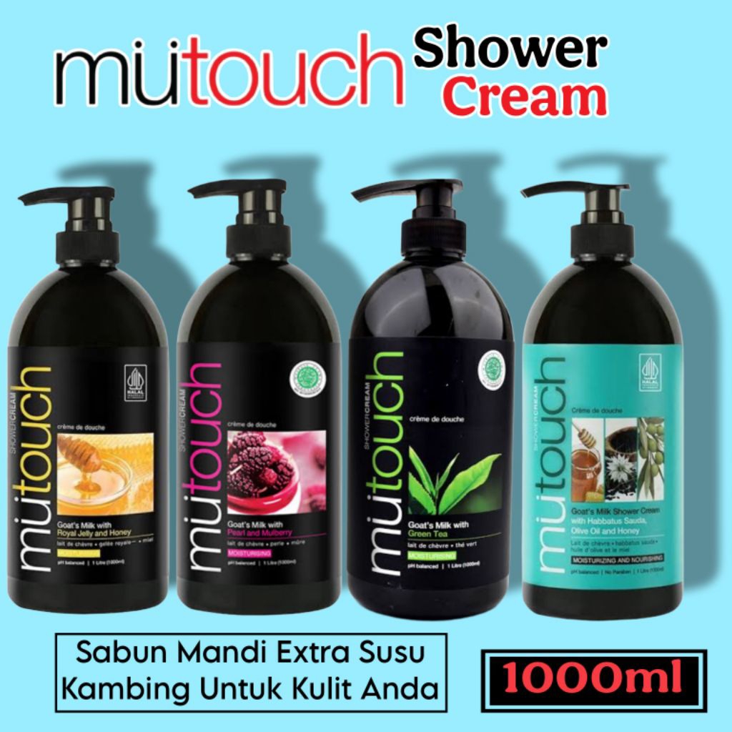 Mutouch Shower Cream 1000ml / Sabun Mandi Mutouch 1000ml